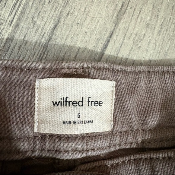 Aritzia Wilfred Free Modern Cargo Utility Pant High Waist Women’s Sz 6 Brown - Picture 2 of 14